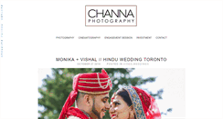 Desktop Screenshot of channaphotography.com